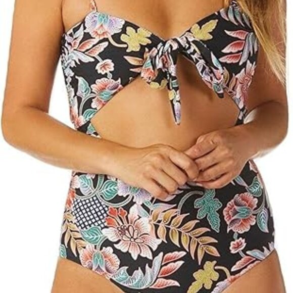 NWT RaisIns Indo Bloom Printed Puerto Vallarta Cheeky One-Piece Swimsuit - Picture 1 of 5